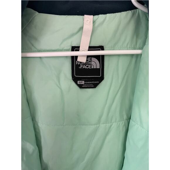 The North Face Women Blue Teal Insulated Hooded HyVent Jacket Size Small - EUC - Picture 7 of 12